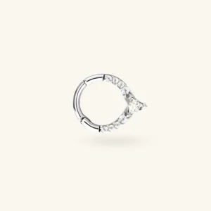 Adélice - anneau d'oreille daith avec zircon