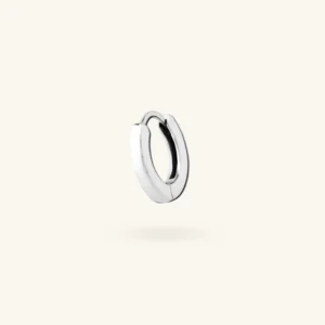 Elza - anneau épais pour lobe - Elza couleur argent - 6mm