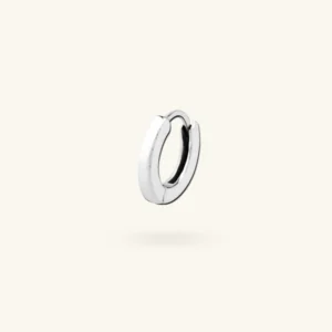 Elza - piercing oreille snug épais - Elza couleur argent - 6mm