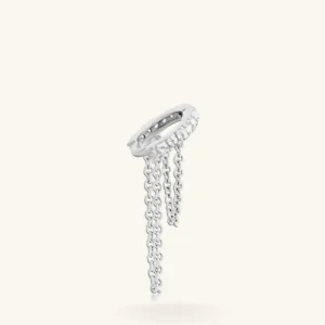 Tessy - piercing lobe anneau avec chaine