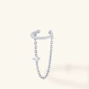 Lia - ear cuff chaine (couleur argent)