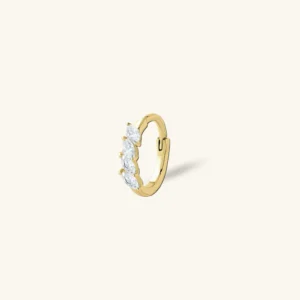 Riley - piercing anneau strass lobe - Riley - 10mm