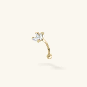 Eugenie - piercing rook avec fleur