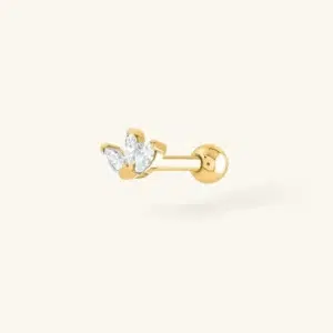 Anah - piercing tragus fleur trois pétales