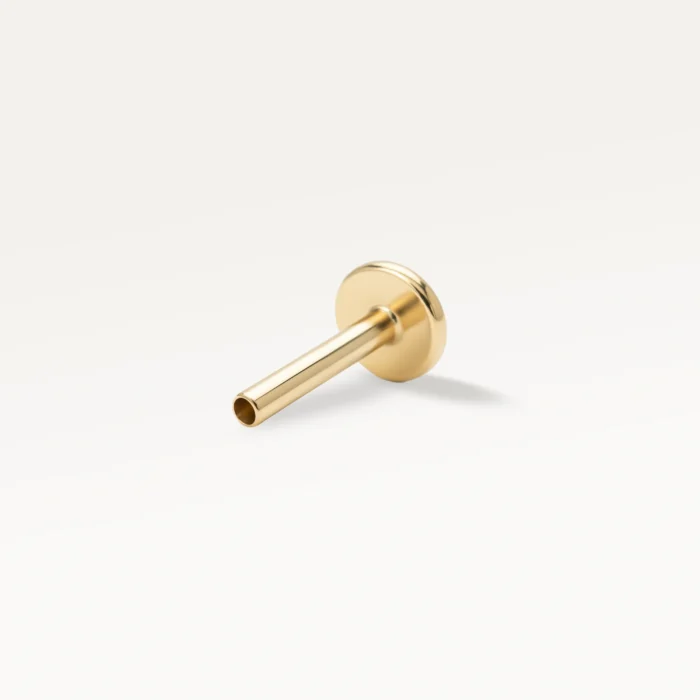 Barre de labret dorée compatible avec fermeture threadless