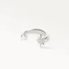 Piercing anneau argenté décoré d’une étoile scintillante, style délicat et élégant