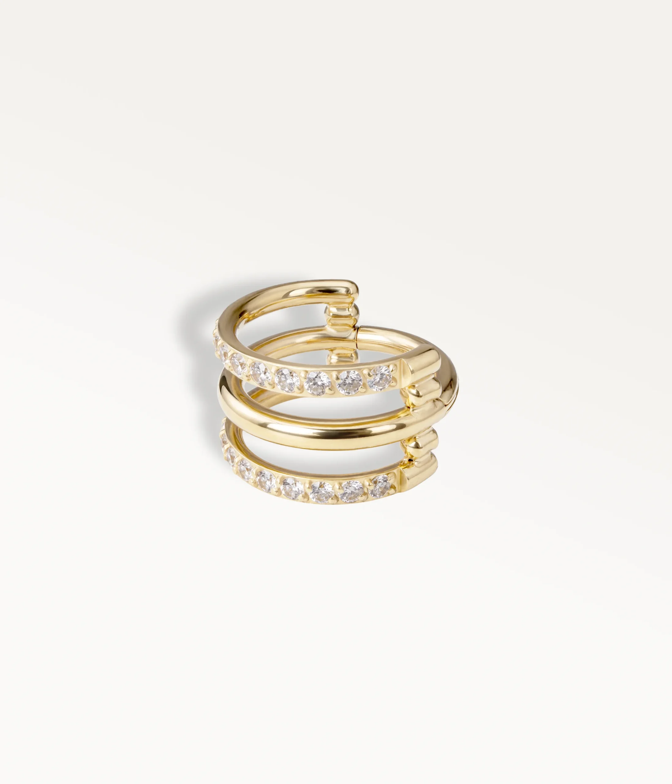 piercing anneau triple or